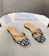 Dior slides D shape buckle