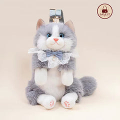 Fluffy Kitty Plush Backpack