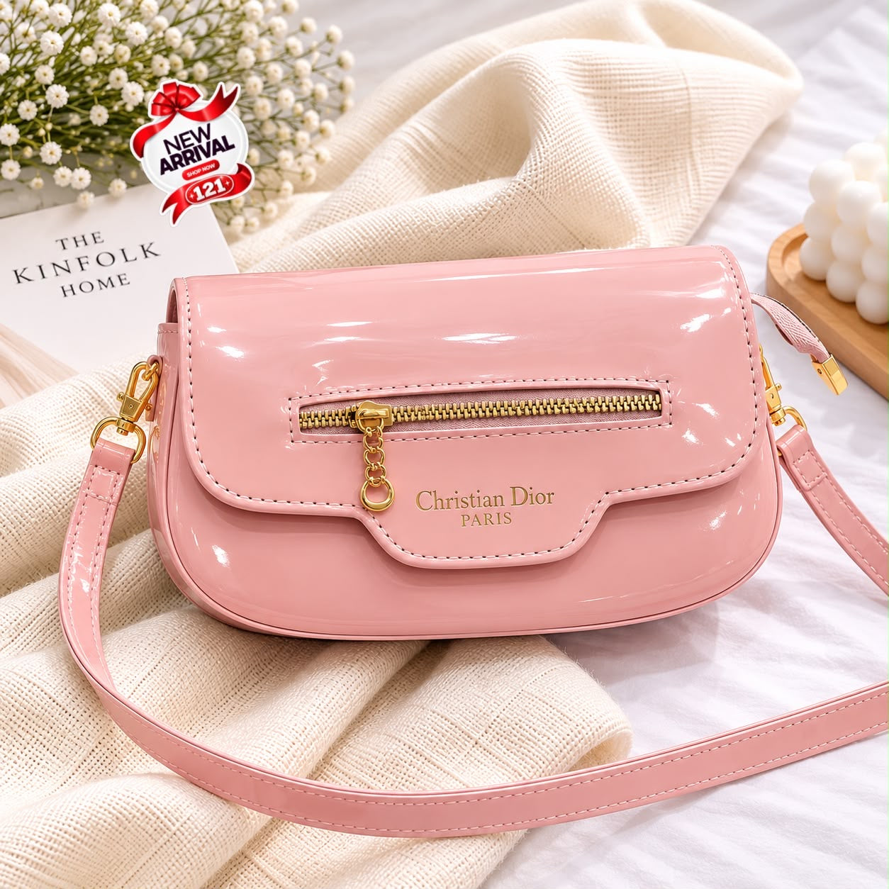 Glossy Dior Crossbody Bag