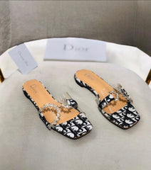 Dior slides D shape buckle