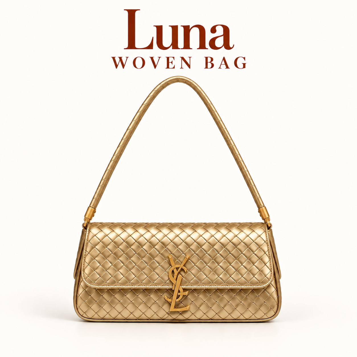 Luna woven crossbody bag
