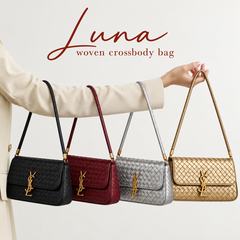 Luna woven crossbody bag