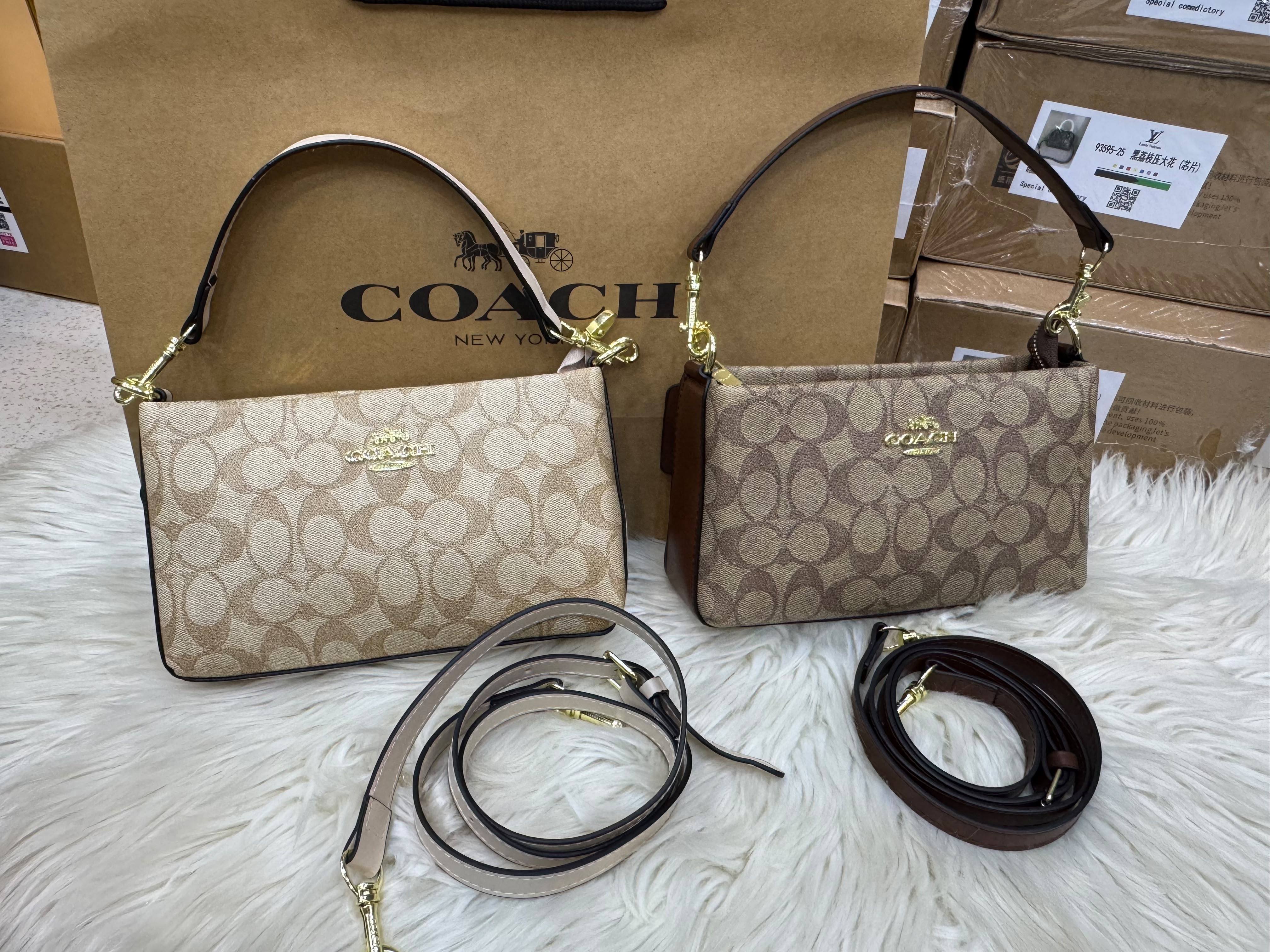 Signature canvas shoulder bag