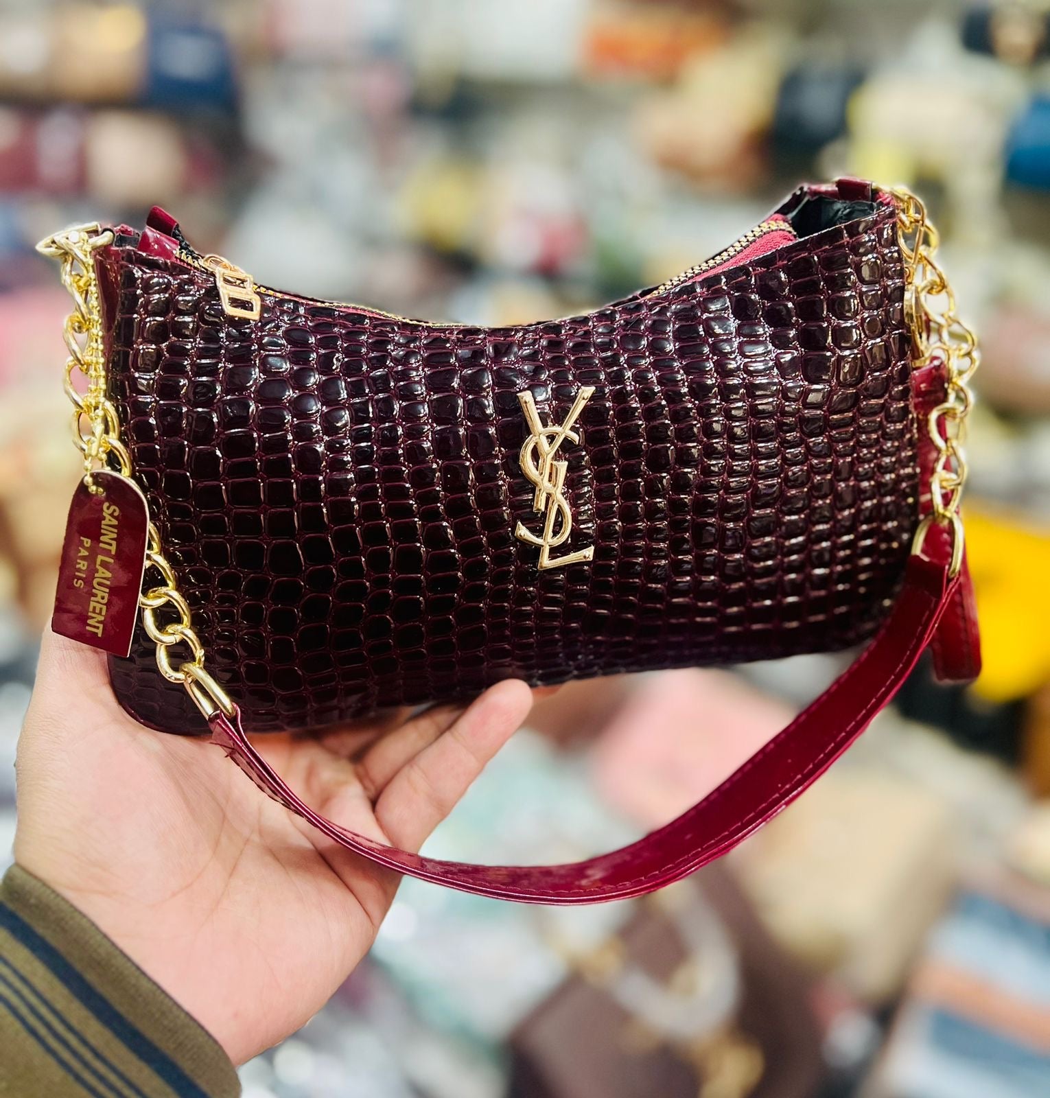 Ysl crocodile crossbody