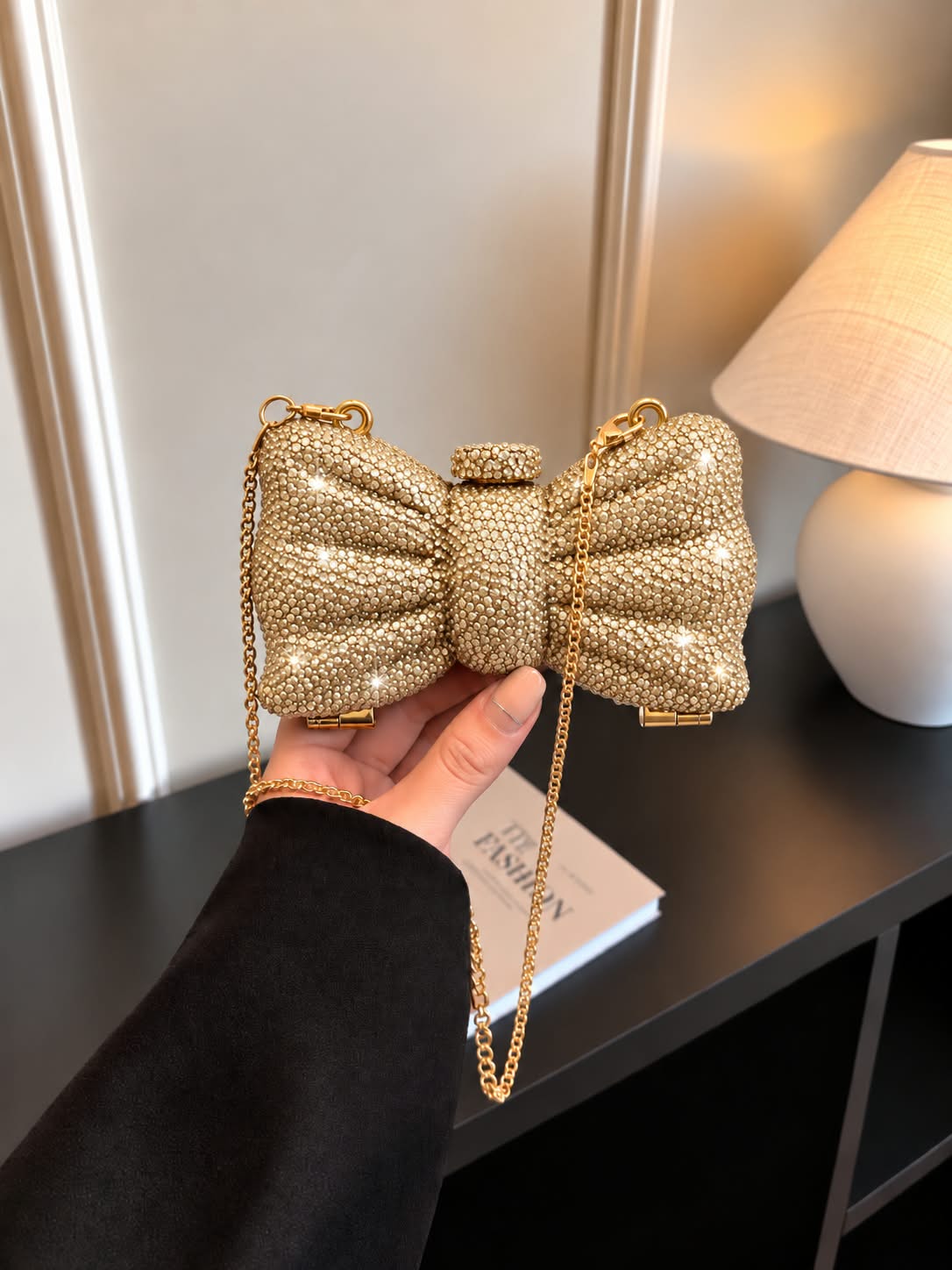 Beaded Bow Clutch For Girls