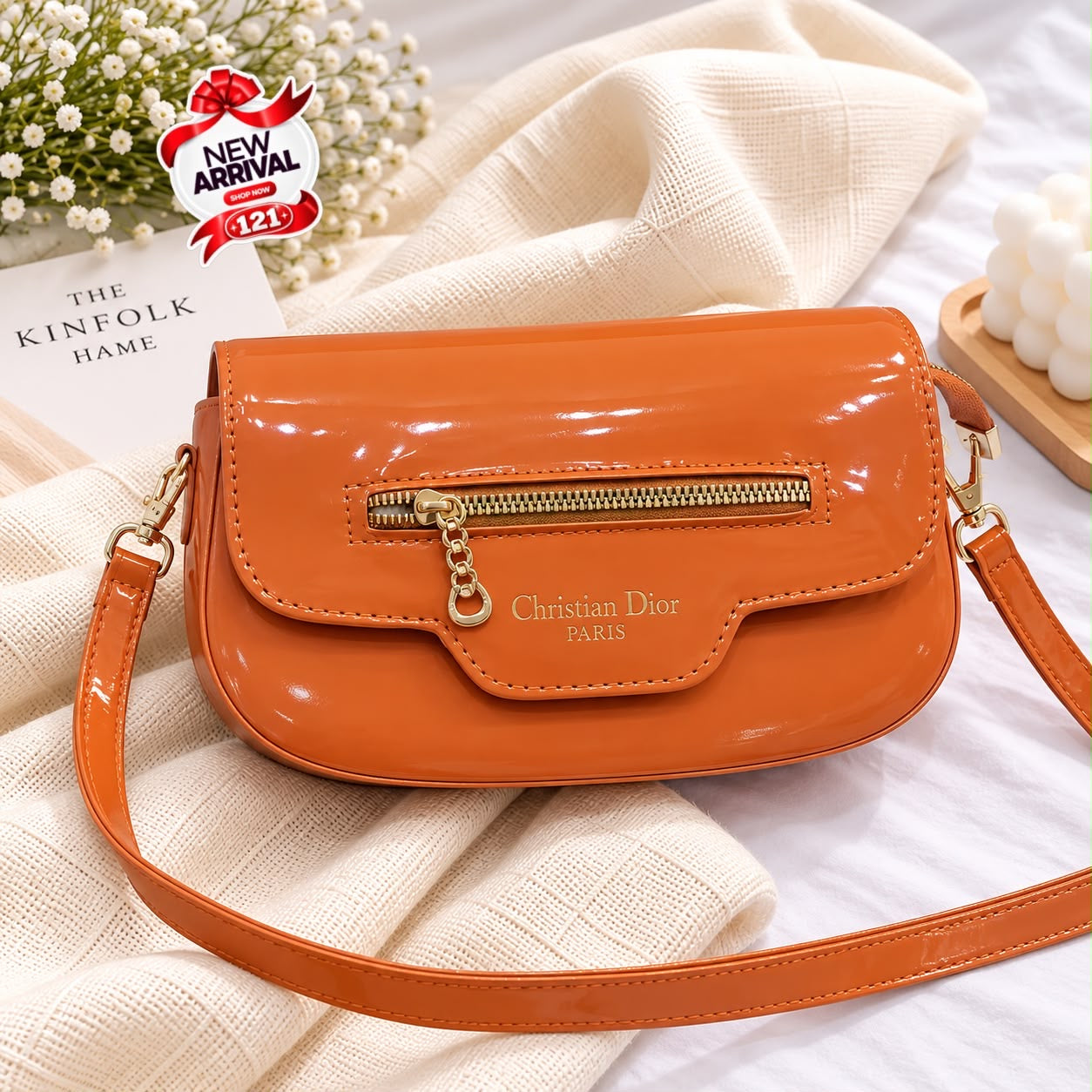 Glossy Dior Crossbody Bag