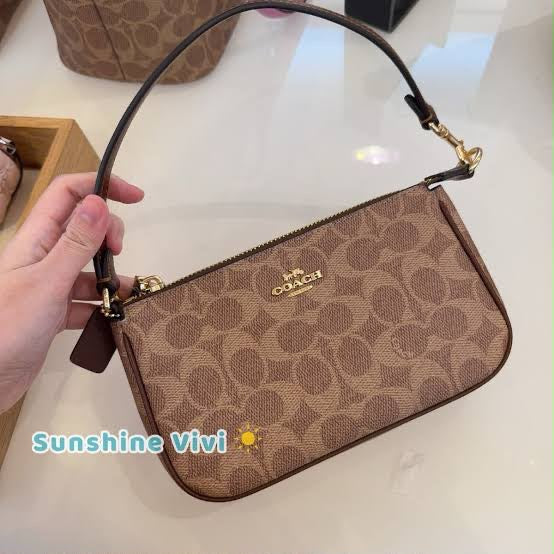 Signature canvas shoulder bag
