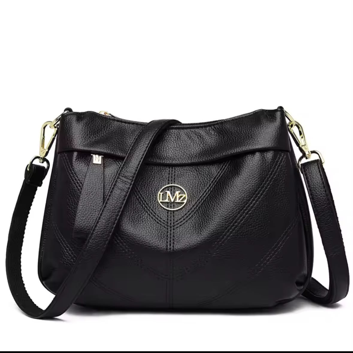 Triple Zip Hobo Bag