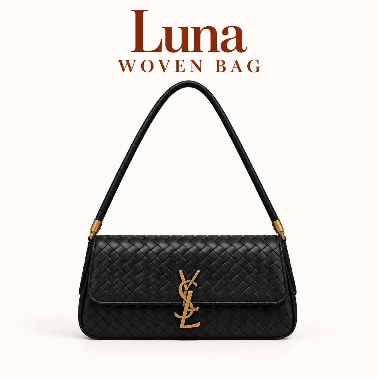 Luna woven crossbody bag