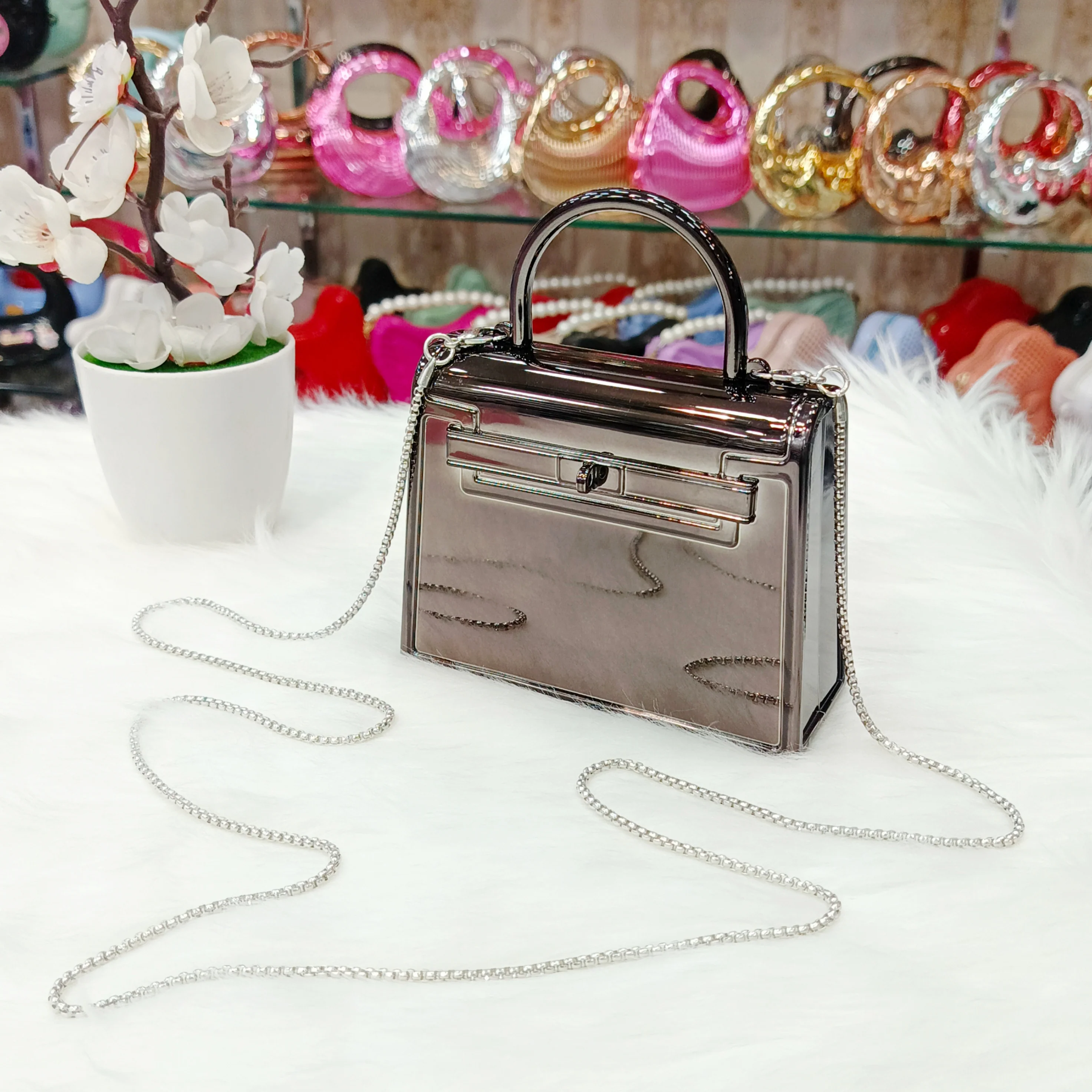 Metalic Hermes Crossbody