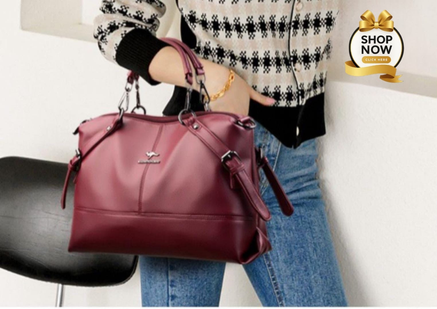 Kangroo women handbag