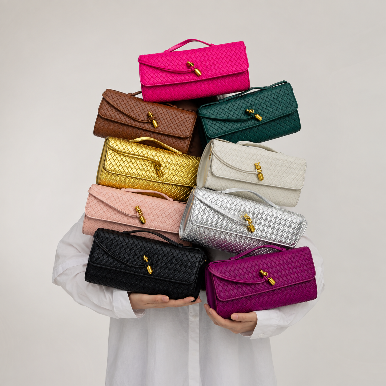 Woven Clutch Bag