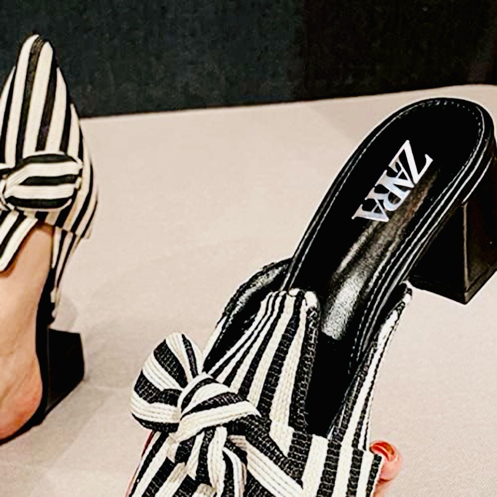 Zara pointed mules