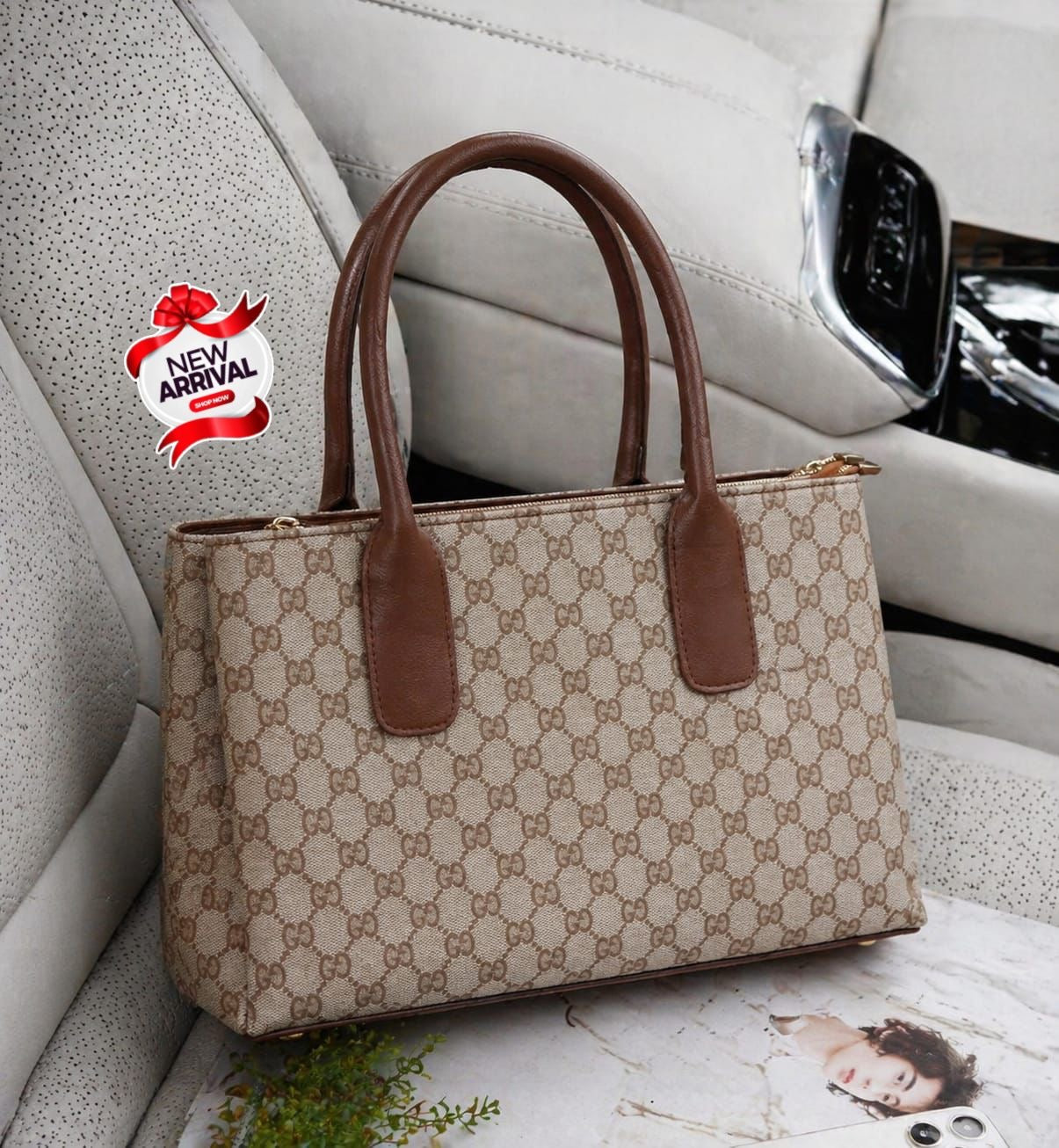 Bellabags Dual Zipper Shoulder  Bag
