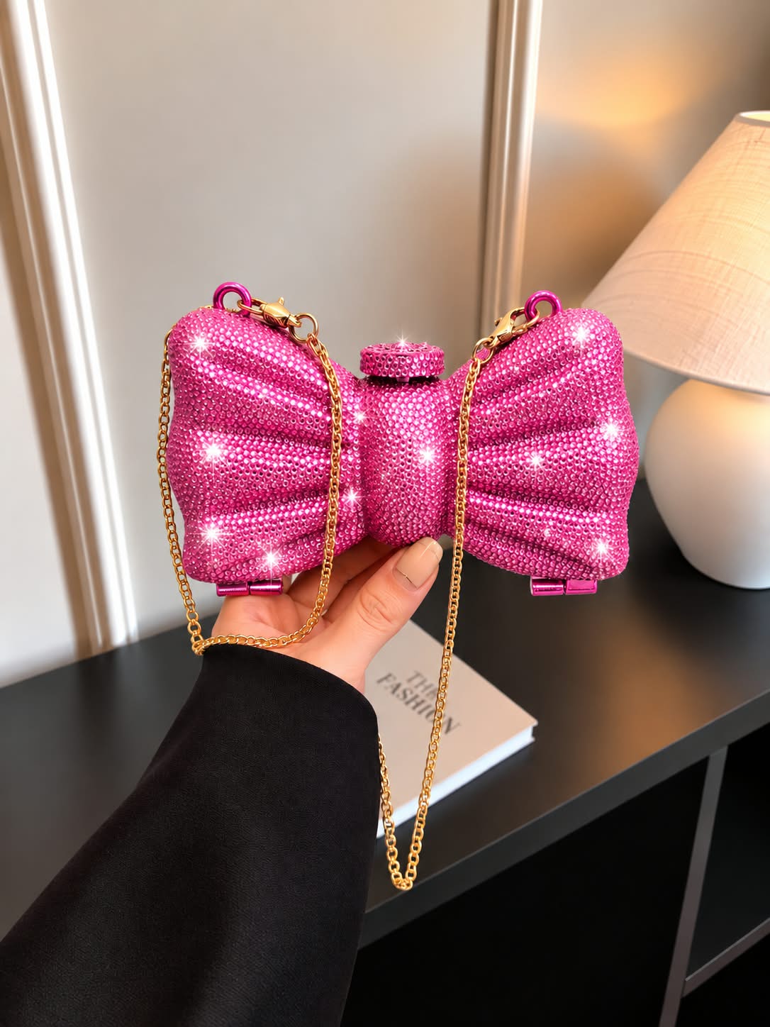 Beaded Bow Clutch For Girls