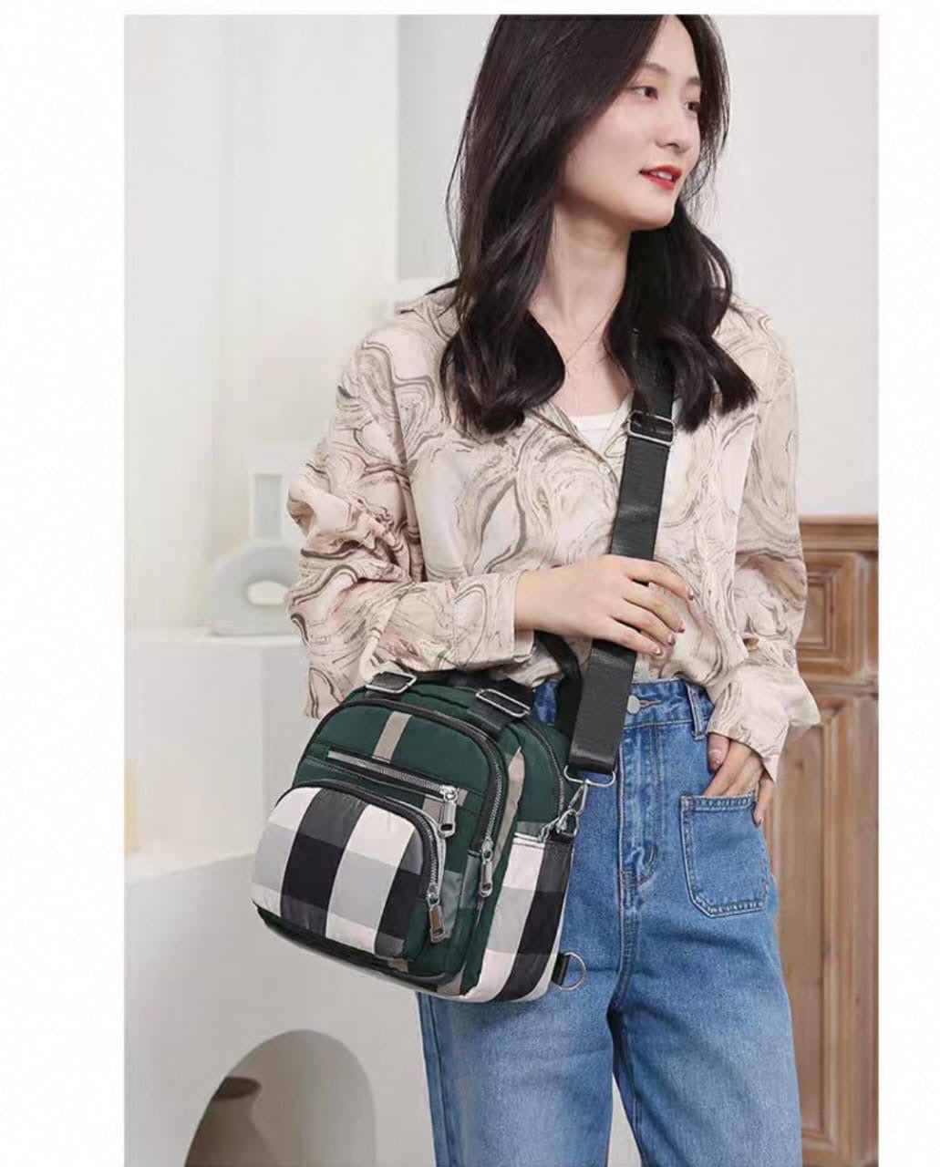 2 in 1 Backpack & Crossbody