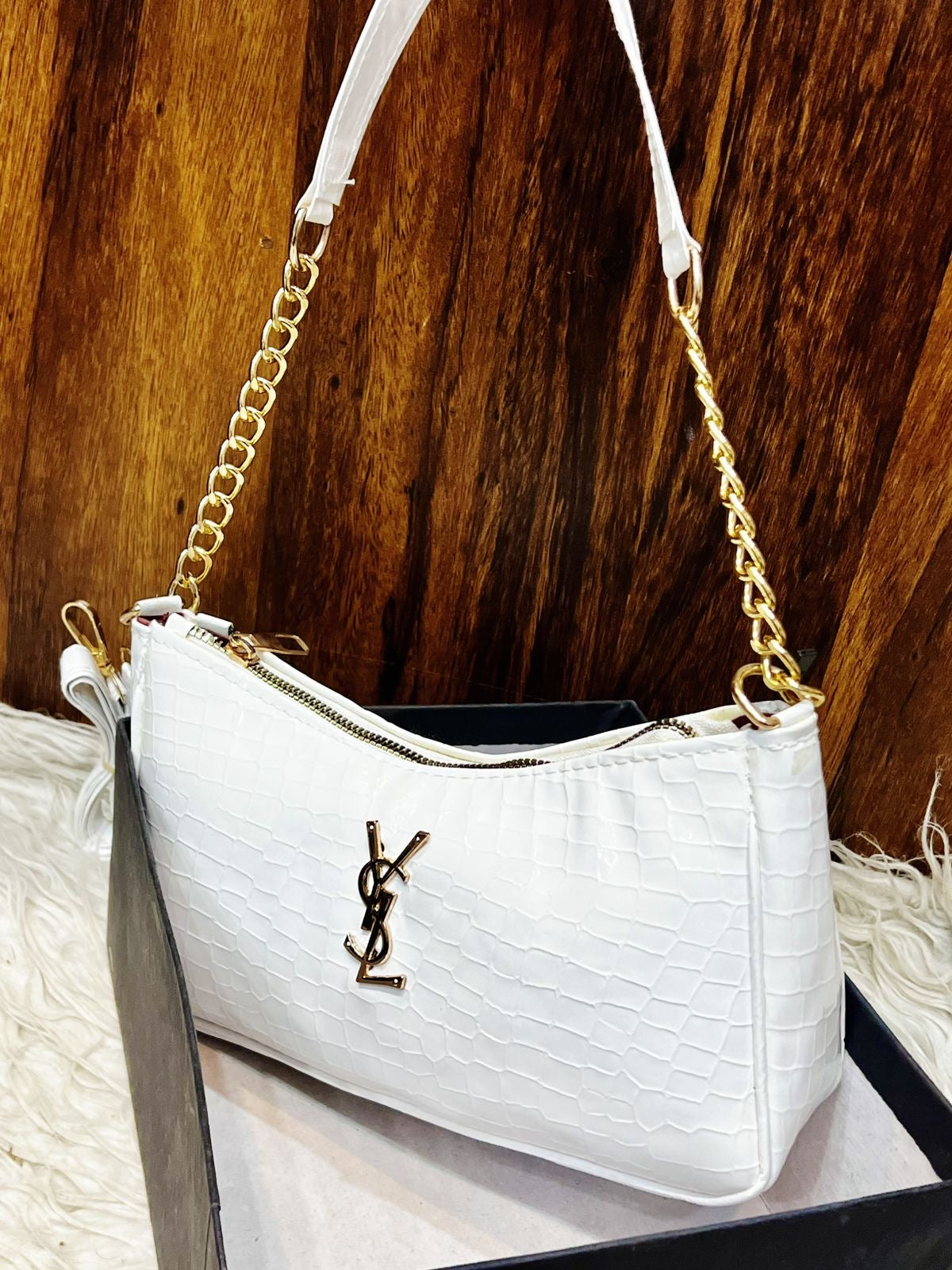 Ysl crocodile crossbody