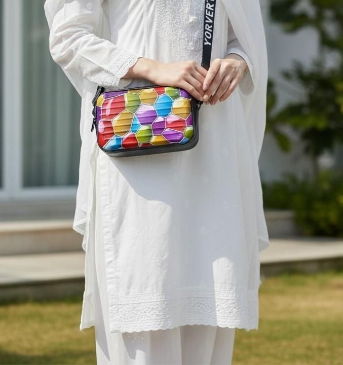 Imported Fibre Crossbody Bag For Girls