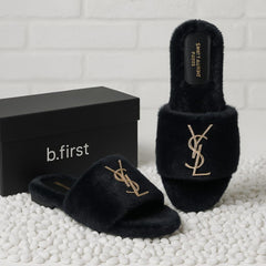 Ysl fur slides