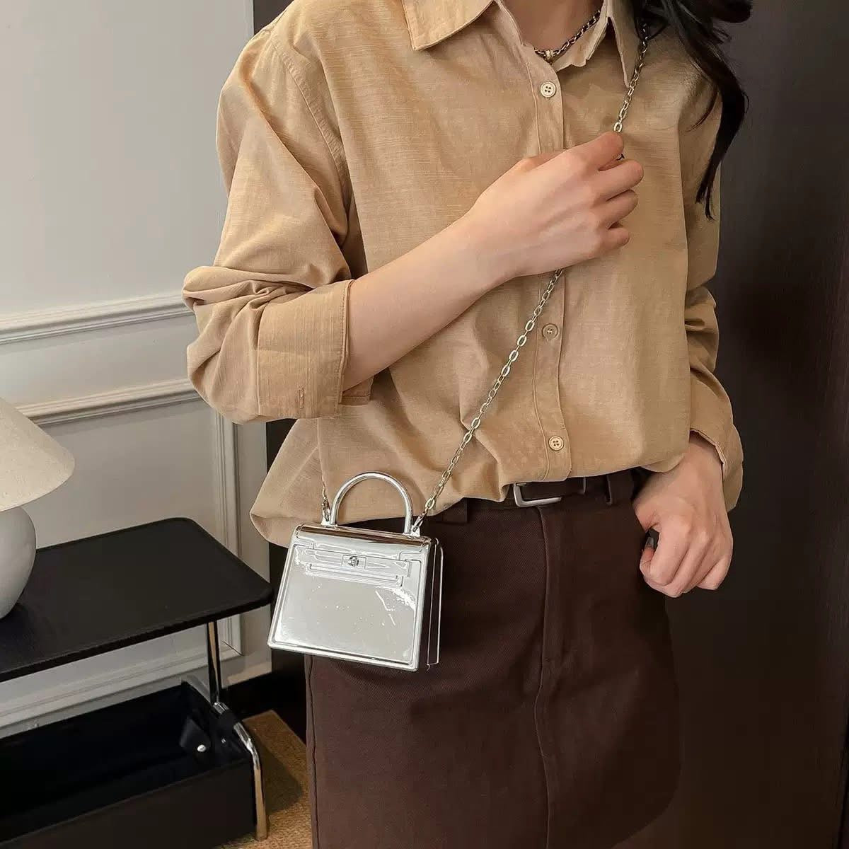 Metalic Hermes Crossbody