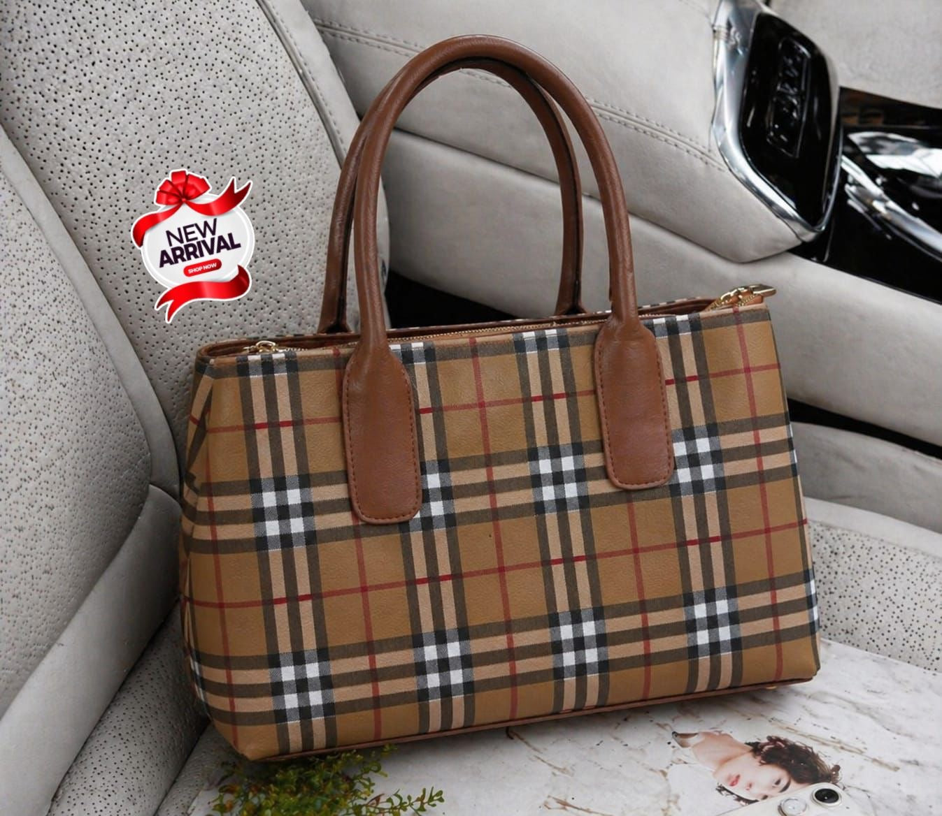 Bellabags Dual Zipper Shoulder  Bag