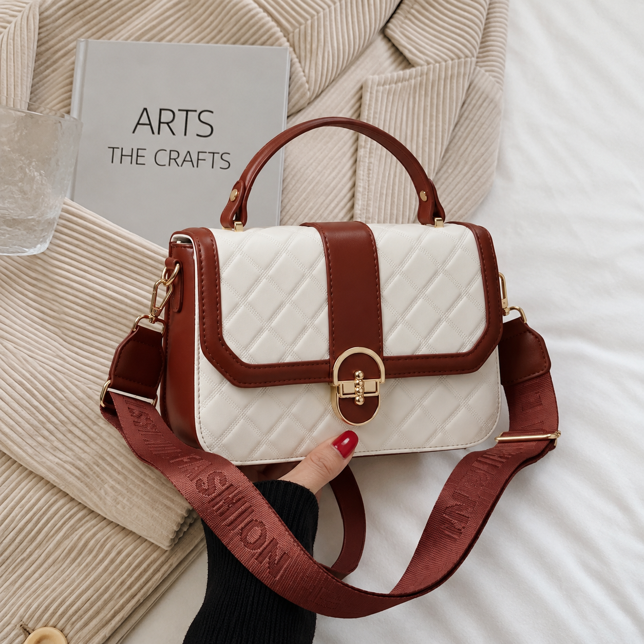 Bellabags Quilted Crossbody Bag for girls
