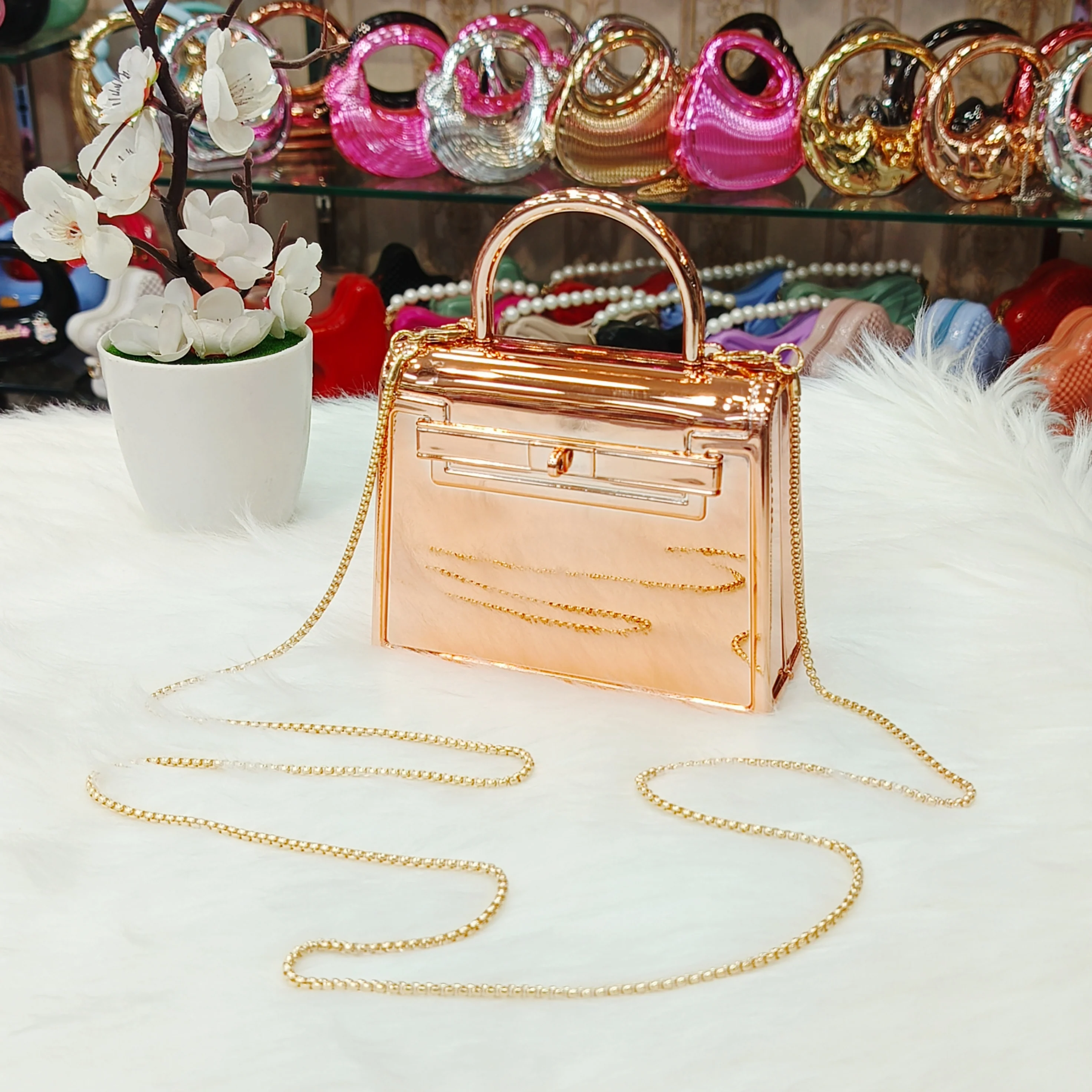Metalic Hermes Crossbody