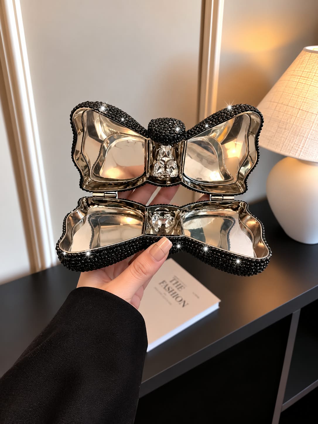 Beaded Bow Clutch For Girls