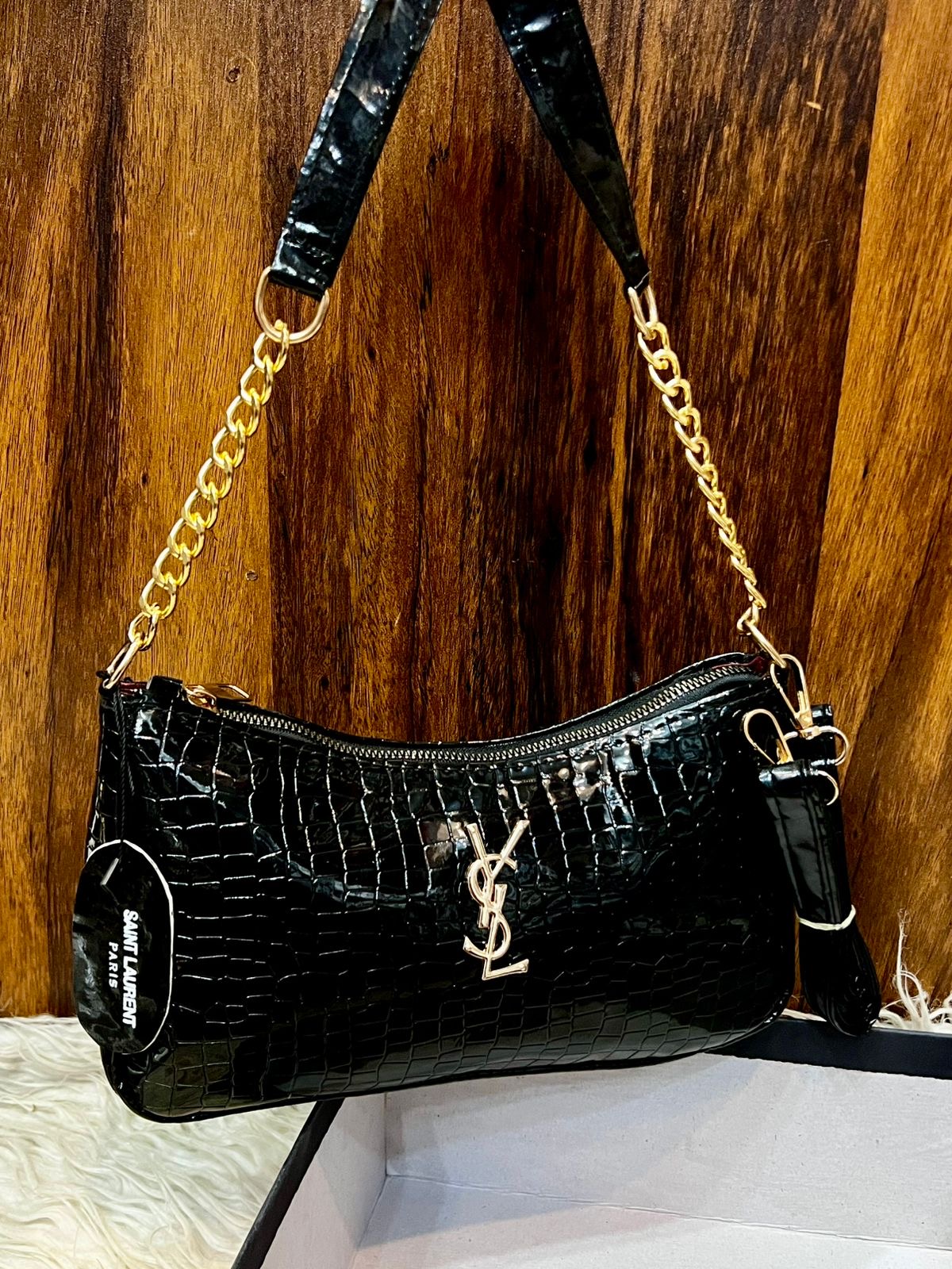 Ysl crocodile crossbody