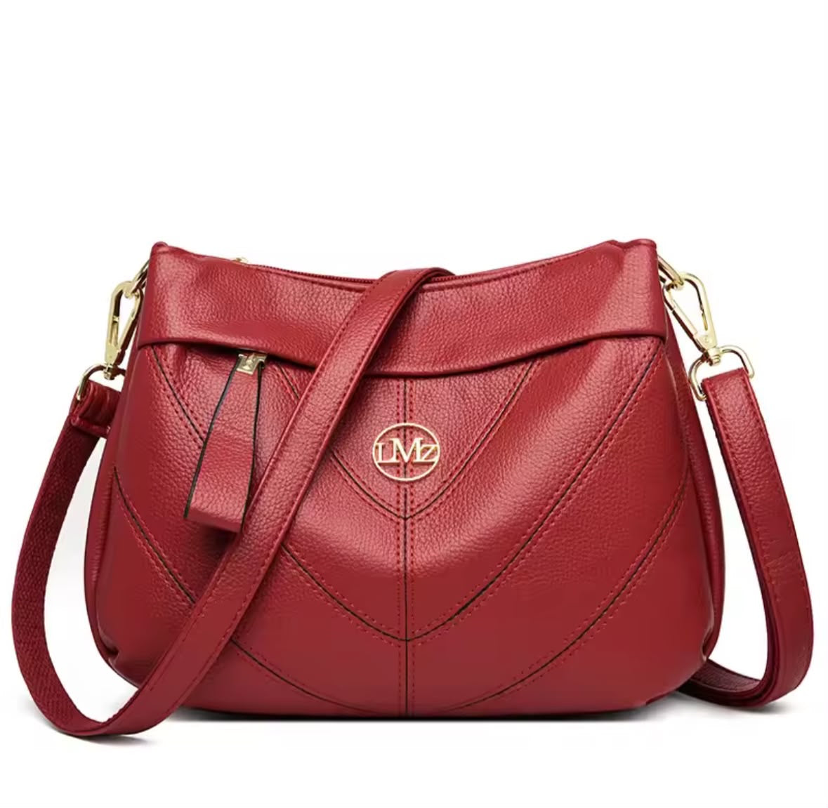 Triple Zip Hobo Bag