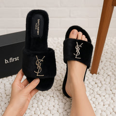 Ysl fur slides