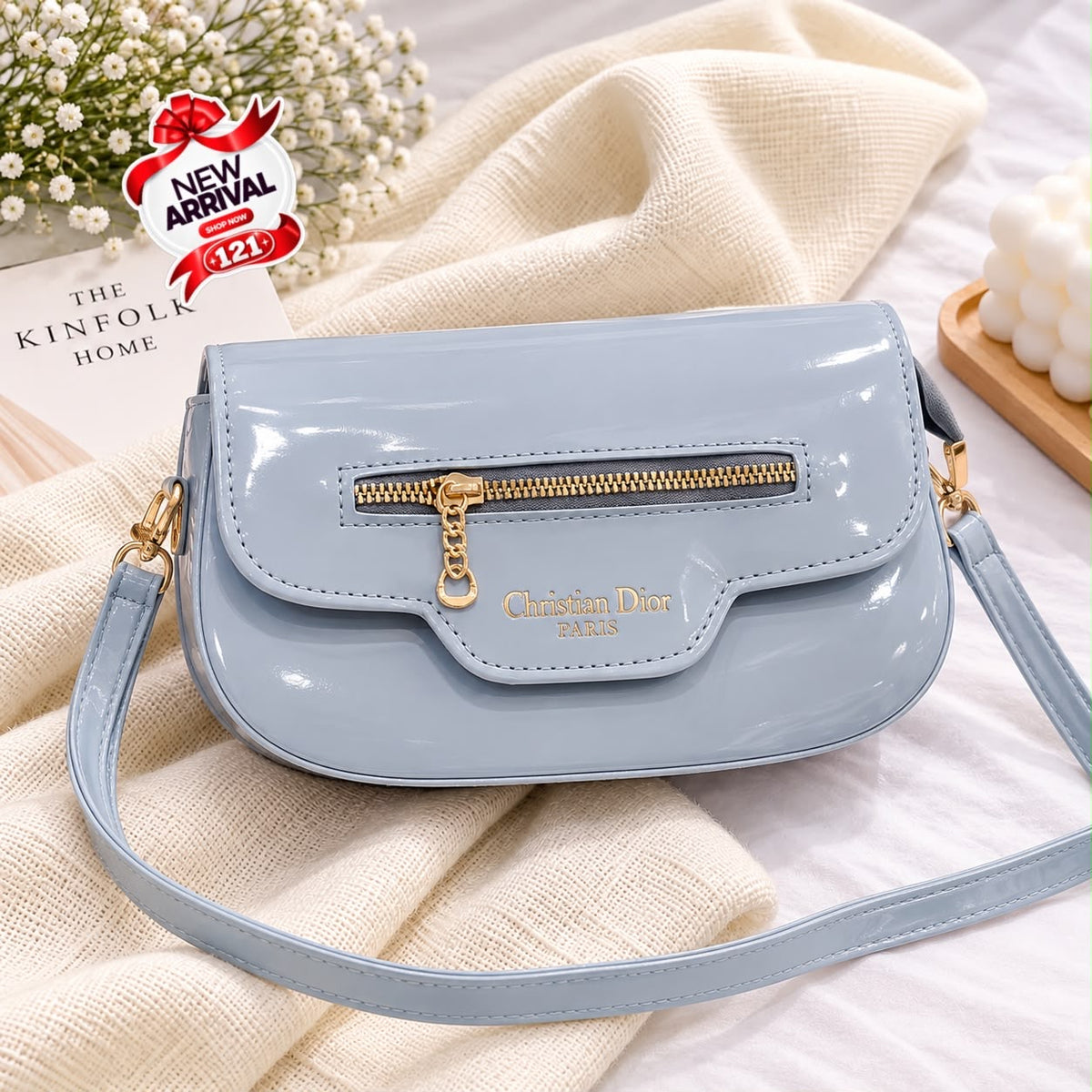 Glossy Dior Crossbody Bag