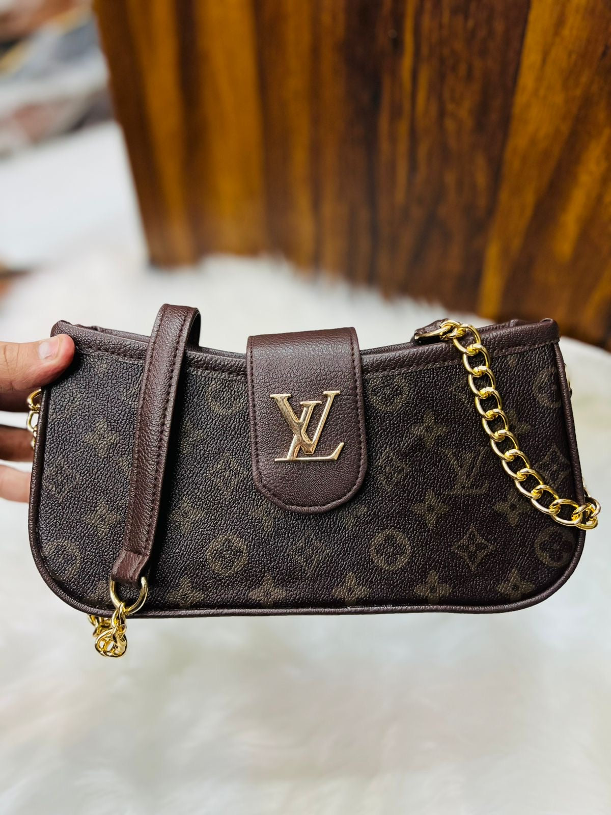 Luxury Monogram Shoulder Bag