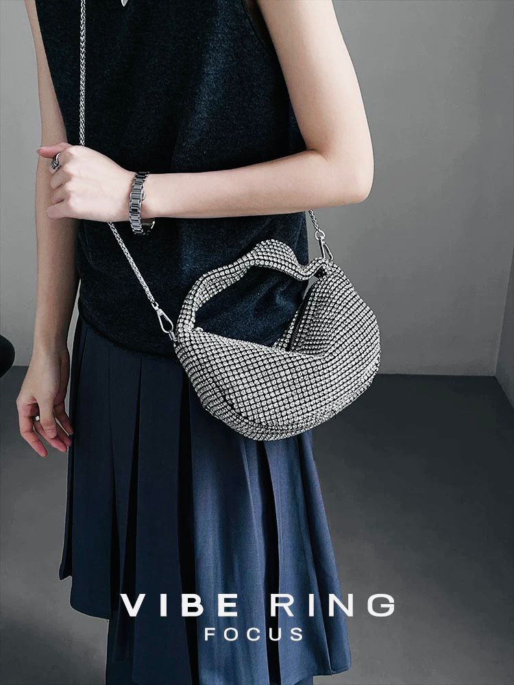 Fancy stone crossbody