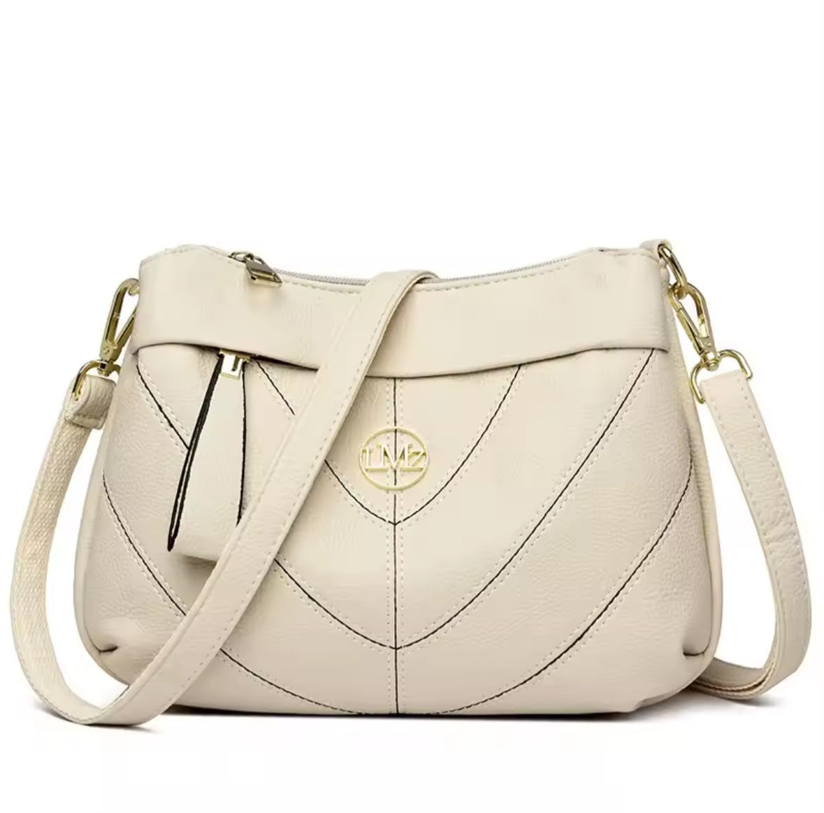 Triple Zip Hobo Bag