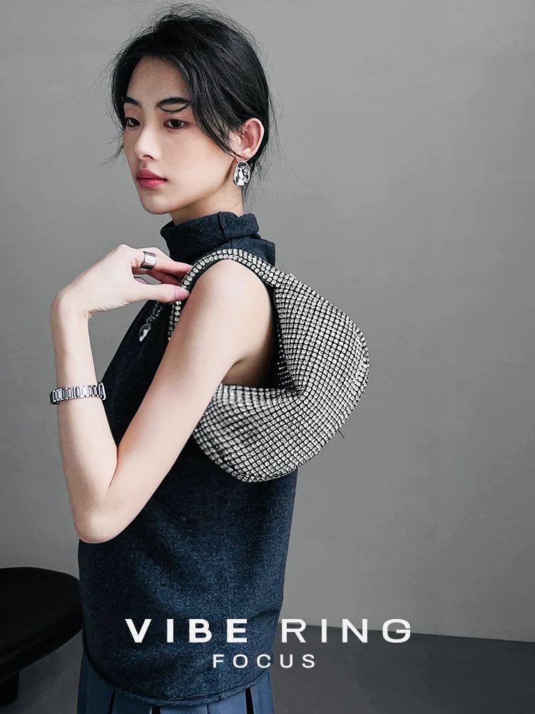 Fancy stone crossbody