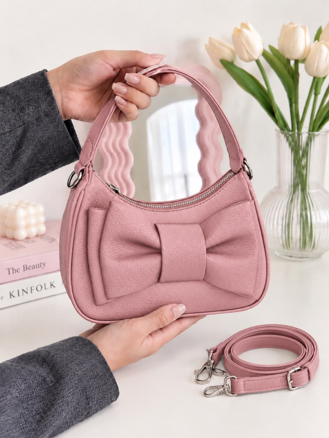 Elegant Bow Shoulder Bag