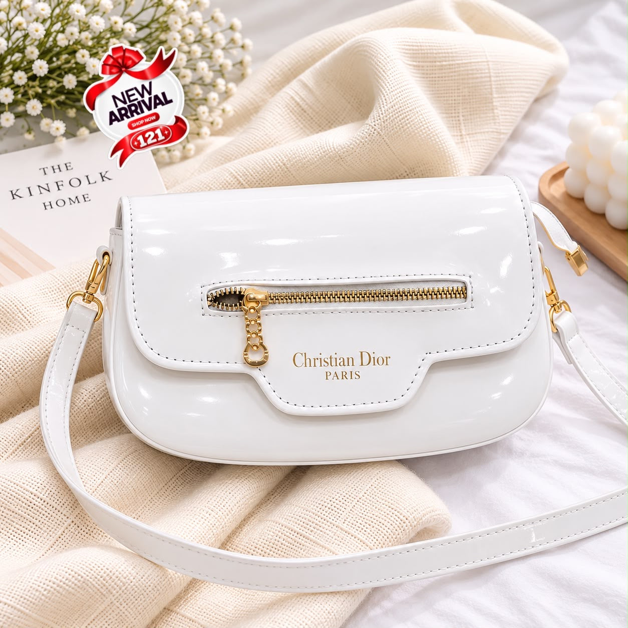 Glossy Dior Crossbody Bag