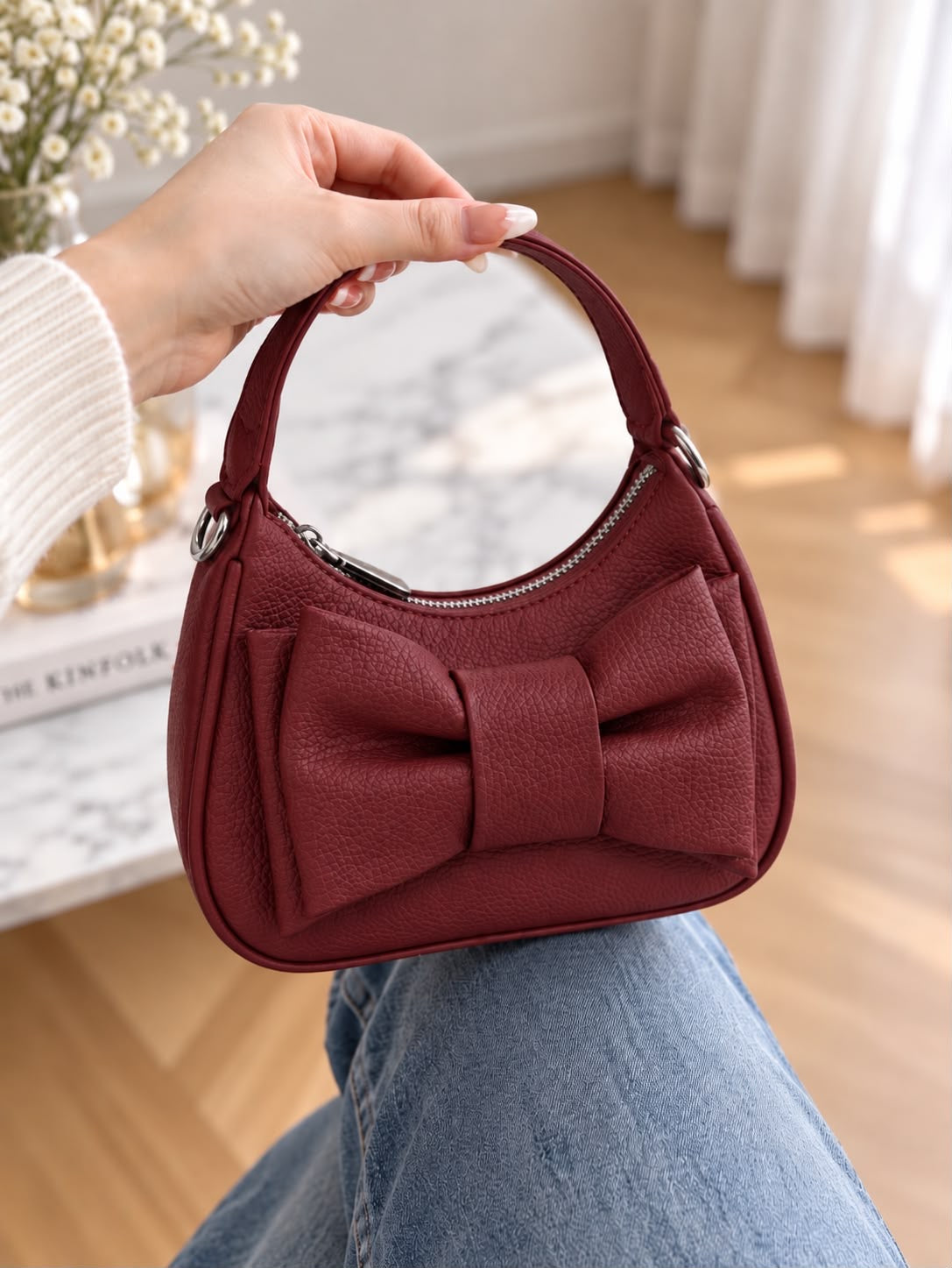 Elegant Bow Shoulder Bag