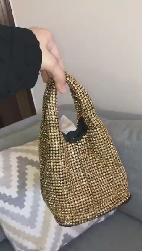 Rhinestone  satchel bag
